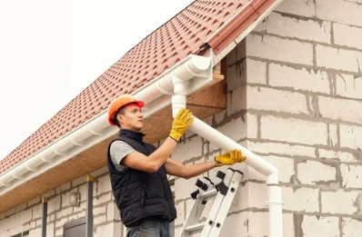Pose et remplacement de gouttières à Baleix
